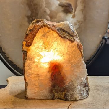 Agaat lamp ruw natuur