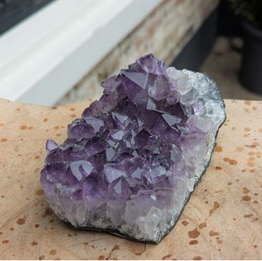Super Amethist cluster donkerpaarse grote kristallen
