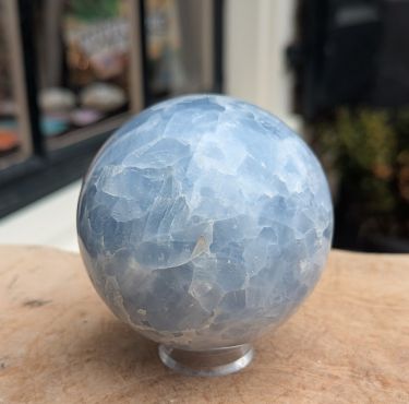 Blauwe Calsiet bol speciale kwaliteit 80 mm