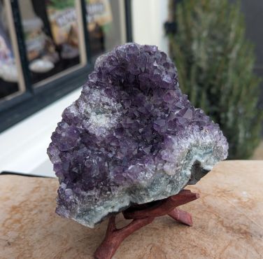 Super kwaliteit Uruguai  Amethist cluster met fijne heldere donkerpaarse kristallen