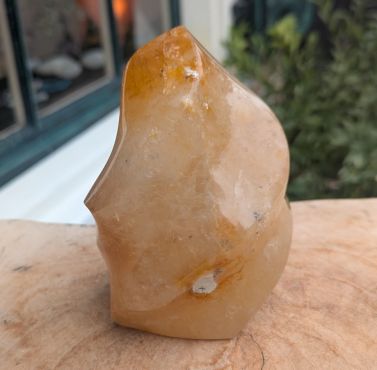 Extra kwaliteit Limonietkwarts  (Golden Healer) vlam