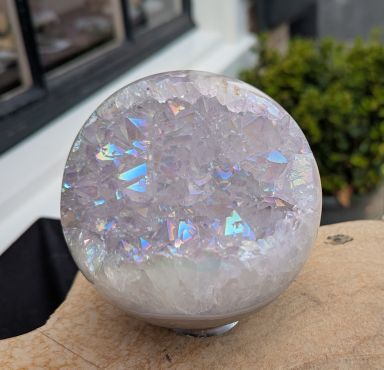 Super kwaliteit Amethist Aura  cluster bol 10 cm