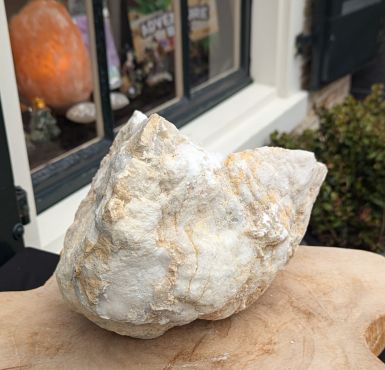 Super Natuur  Marokkaanse Bergkristal geode 'schaal-grot'  XL