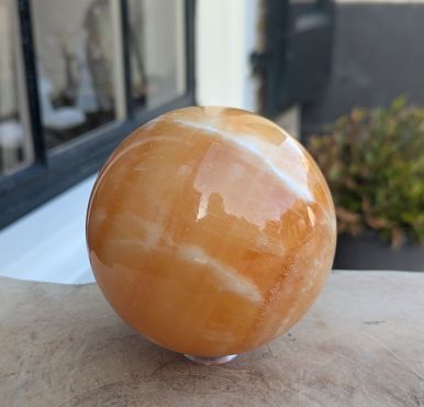 Bol oranje calsiet groot