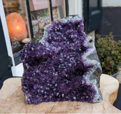 Super kwaliteit Amethist Uruguay cluster staand