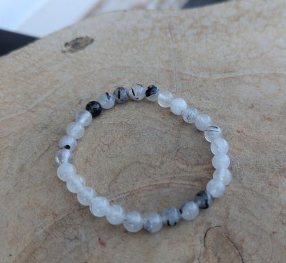 Toermalijnkwarts armband ronde kralen 7 mm