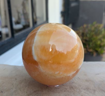 Bol oranje calsiet groot