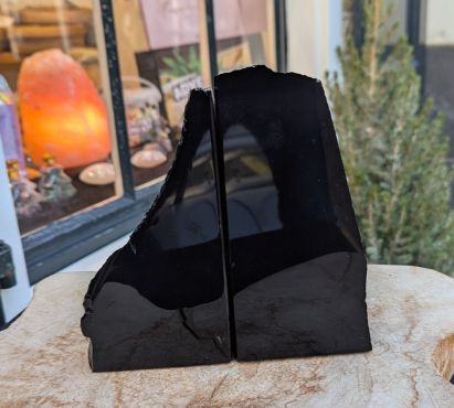 Zwarte Obsidaan boekensteun extra kwaliteit