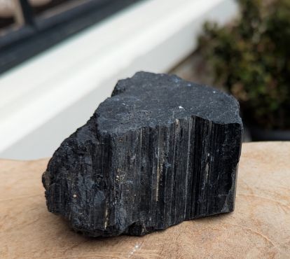 Super kwaliteit Zwarte Toermalijn ( schorl)  ruw medium large