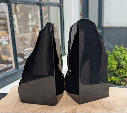 Zwarte Obsidaan boekensteun extra kwaliteit