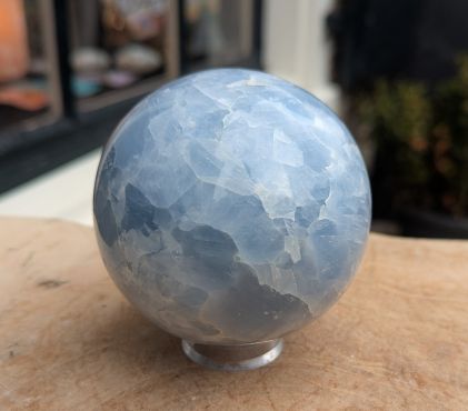 Blauwe Calsiet bol speciale kwaliteit 80 mm