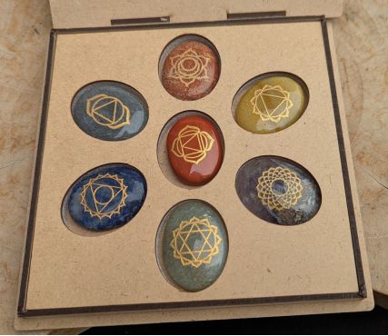 Prachtige cadeau doos Chakra stenen extra kwaliteit