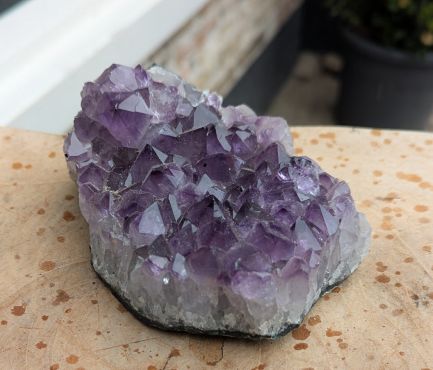 Super Amethist cluster donkerpaarse grote kristallen