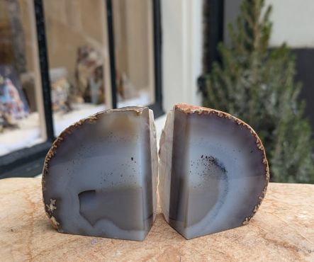 Super kwaliteit Agaat boekensteunen kleine maat natuur kopen?