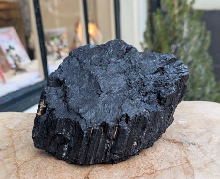 Super kwaliteit Zwarte Toermalijn ( schorl)  ruw medium large