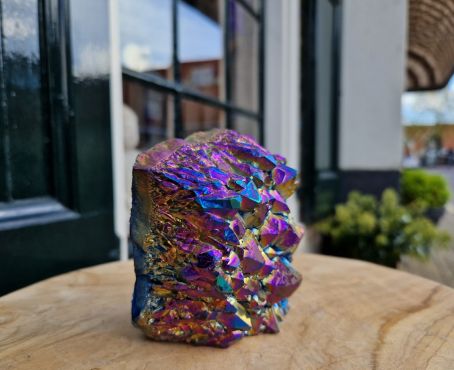 regnboog amethist cluster klein