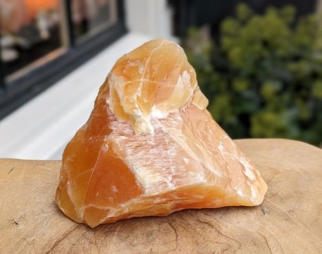 Super kwaliteit Oranje Calsiet ruw medium
