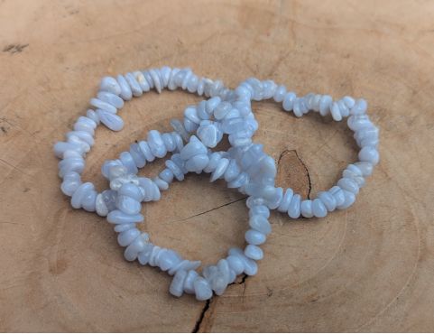 Chalcedoon blauw armband