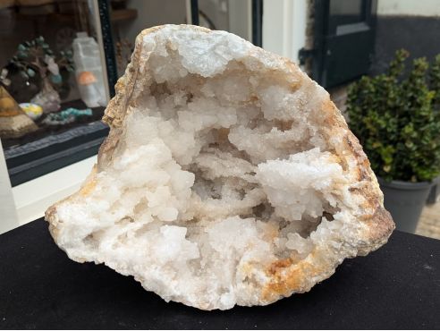 Super Natuur  Marokkaanse Bergkristal geode XXL extra