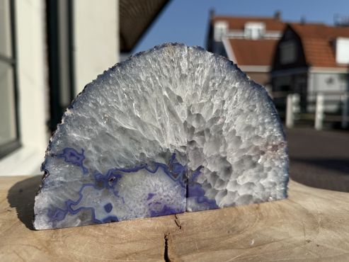Boekensteun Agaat paars klein
