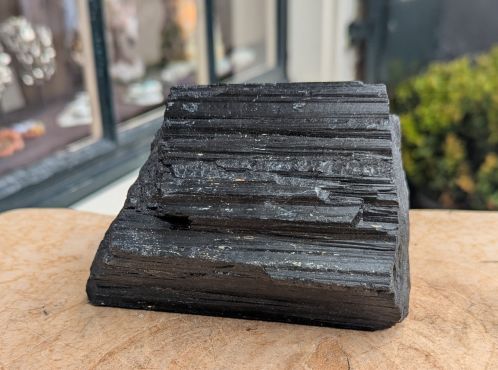 Super kwaliteit Zwarte Toermalijn schorl  ruw  large