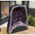 Super kwaliteit Amethist Geode  kleine maat met donkerpaarse grote en kleine kristallen