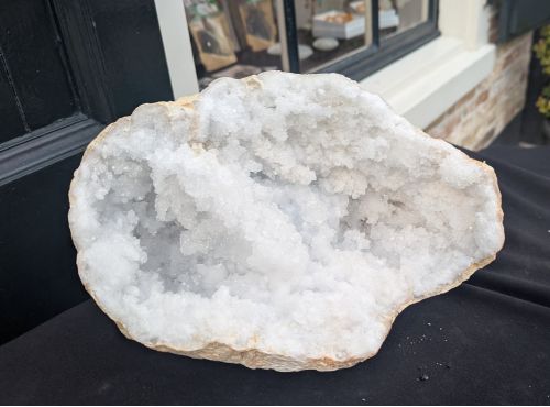 Super Natuur  Marokkaanse Bergkristal geode XL extra