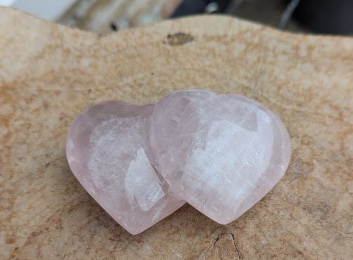 Rozekwarts dubbelhart of Vriendschapshart