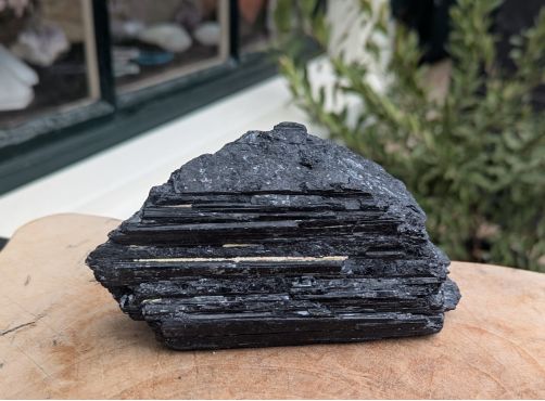 Super kwaliteit Zwarte Toermalijn ( schorl)  ruw medium large