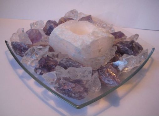 amethist en bergkristal