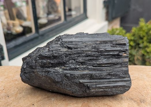 Super kwaliteit Zwarte Toermalijn  ruw  large