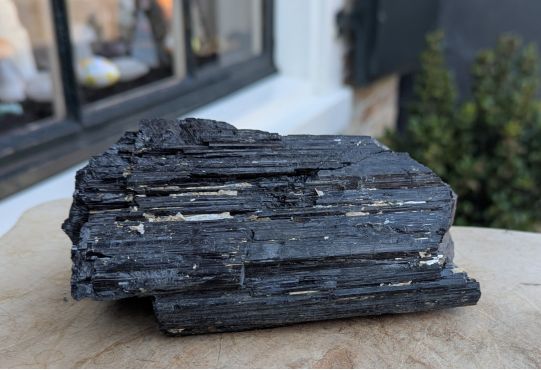 Ruwe Zwarte Toermalijn (schorl)