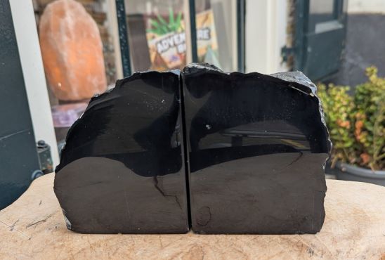 Zwarte Obsidaan boekensteun extra kwaliteit