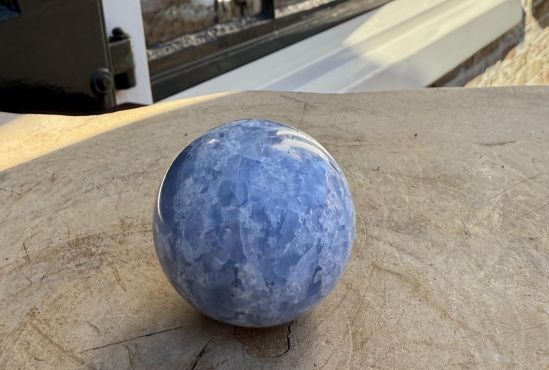 Blauwe Calsiet bol speciale kwaliteit 40 mm
