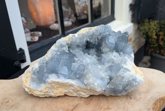 Schitterende kwaliteit Celestien geode XL