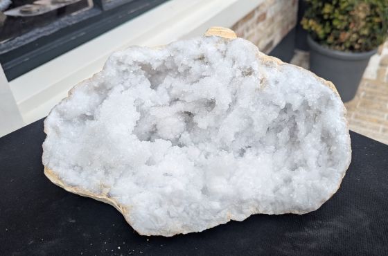 Super Natuur  Marokkaanse Bergkristal geode XL extra