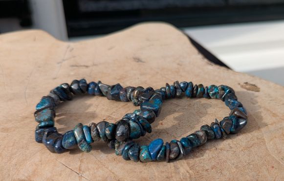 Chrysocolla armband splitter Vernieuwd!