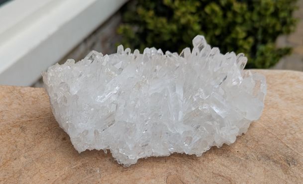 Super kwaliteit Bergkristal 'laser' cluster natuur  extra helder