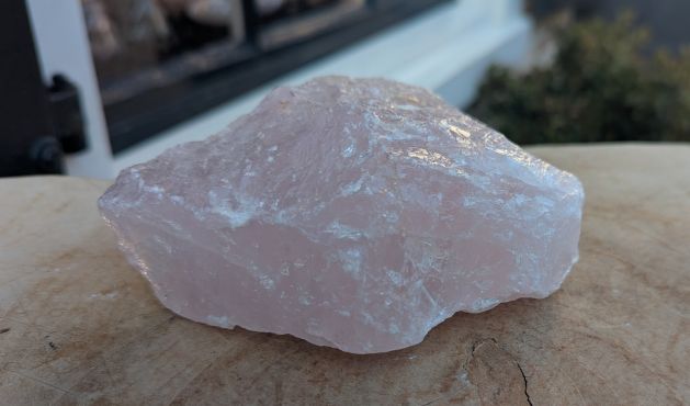 Heel speciale en extra zuivere en ruwe  Magical trio of Gouden Driehoek large  met extra kwaliteit Uruguai Amethist  en spatzuiver Bergkristal en Rozenkwarts