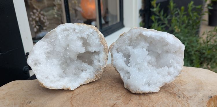 Super Bergkristal Geode Marokko  large extra